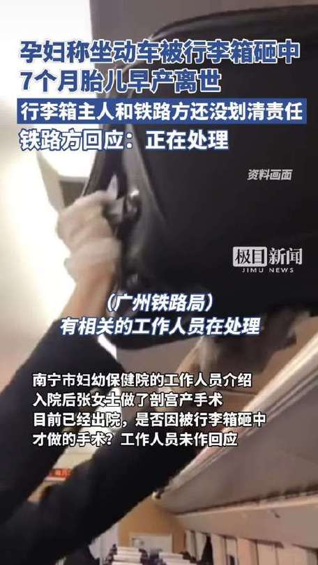 女子高铁被行李砸晕;女子高铁被行李砸晕视频